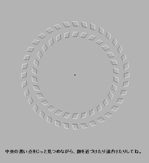 目の錯覚画像が見たい