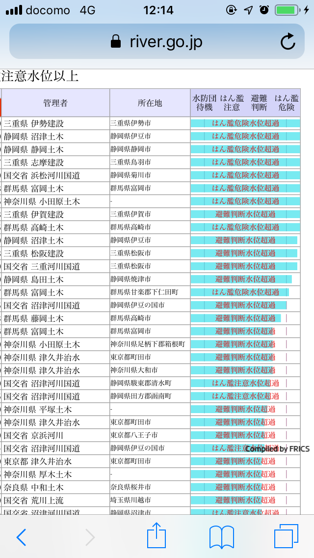 【台風】埼玉県