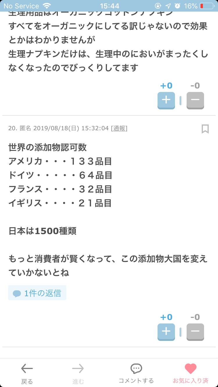 食品添加物について語りたい