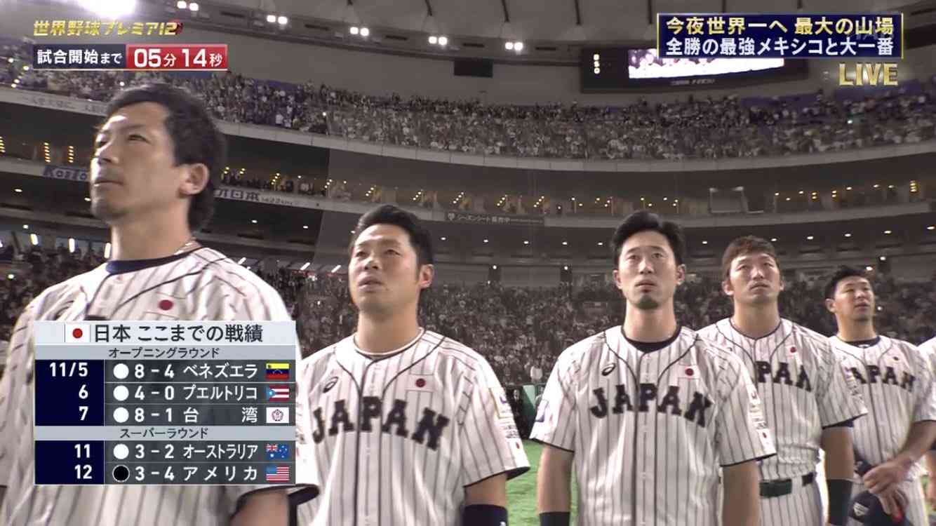 【実況・感想】世界野球プレミア12 スーパーラウンド「日本 vs メキシコ」