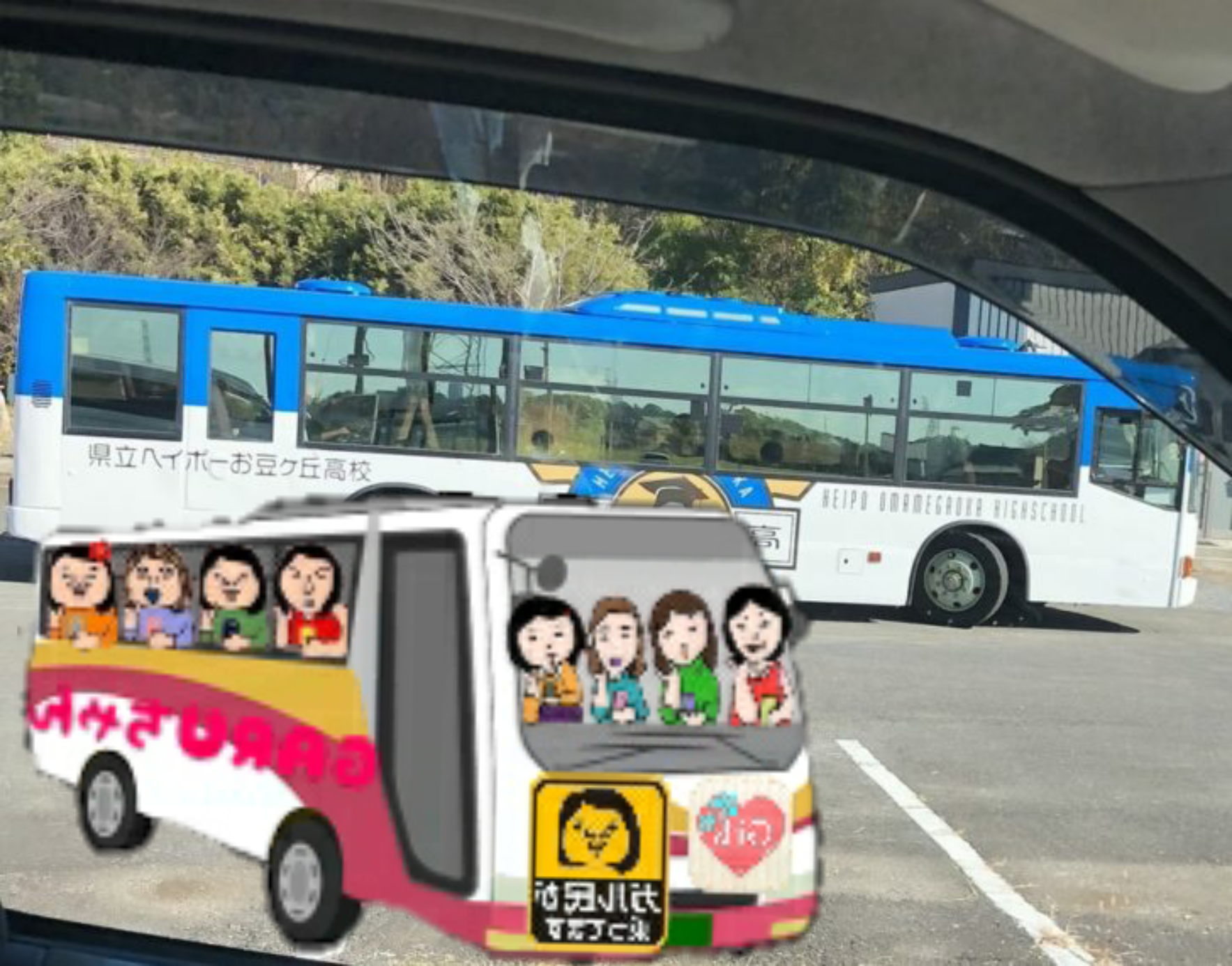 【画像コラージュ&コメント】ガルちゃん路線バス乗り継ぎの旅!