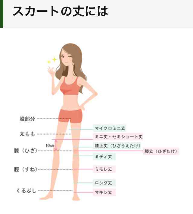 膝丈スカート好きな人〜！