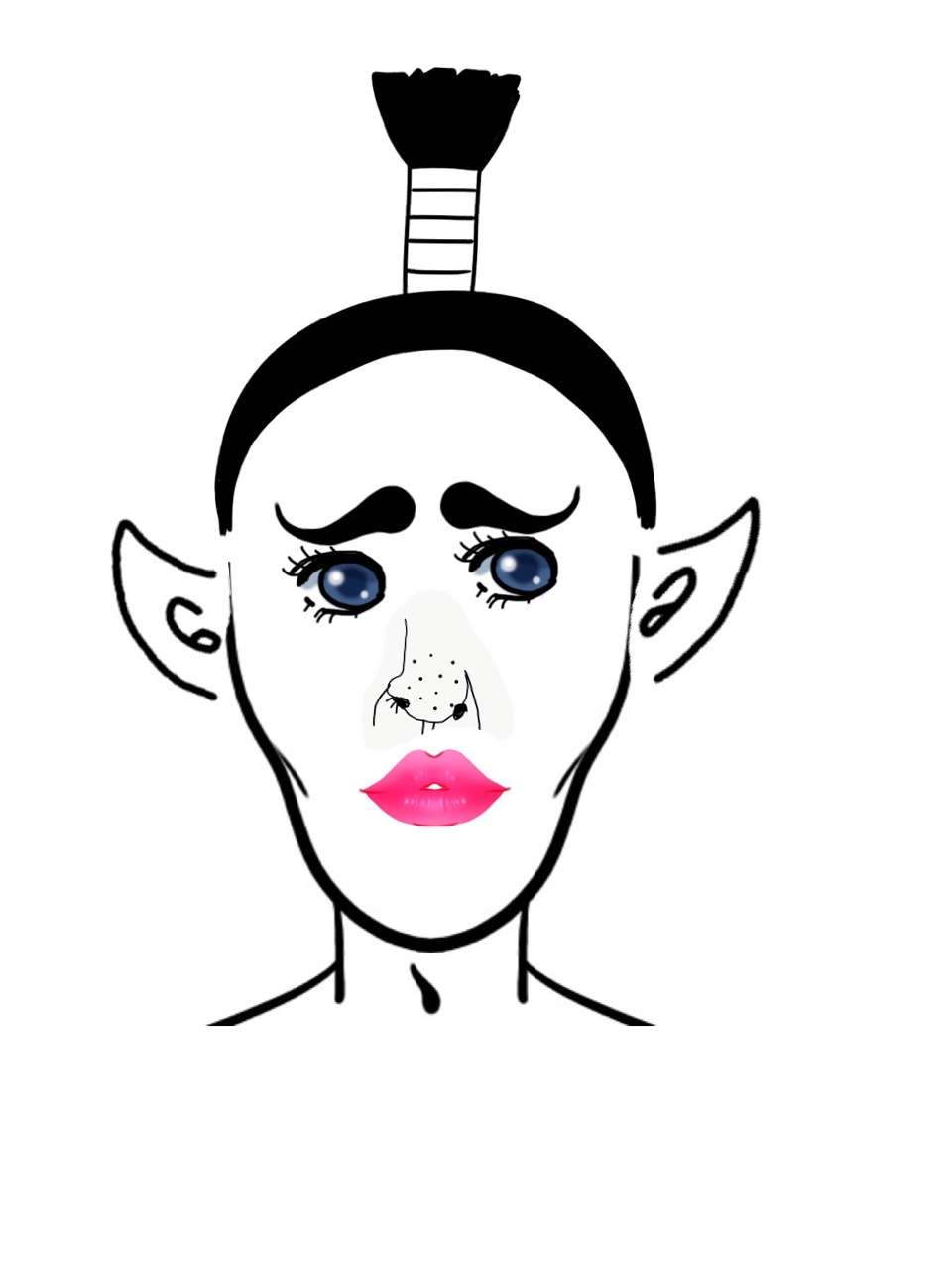 【お絵かき】顔のパーツを描いて選んで組み立てる遊びPart2