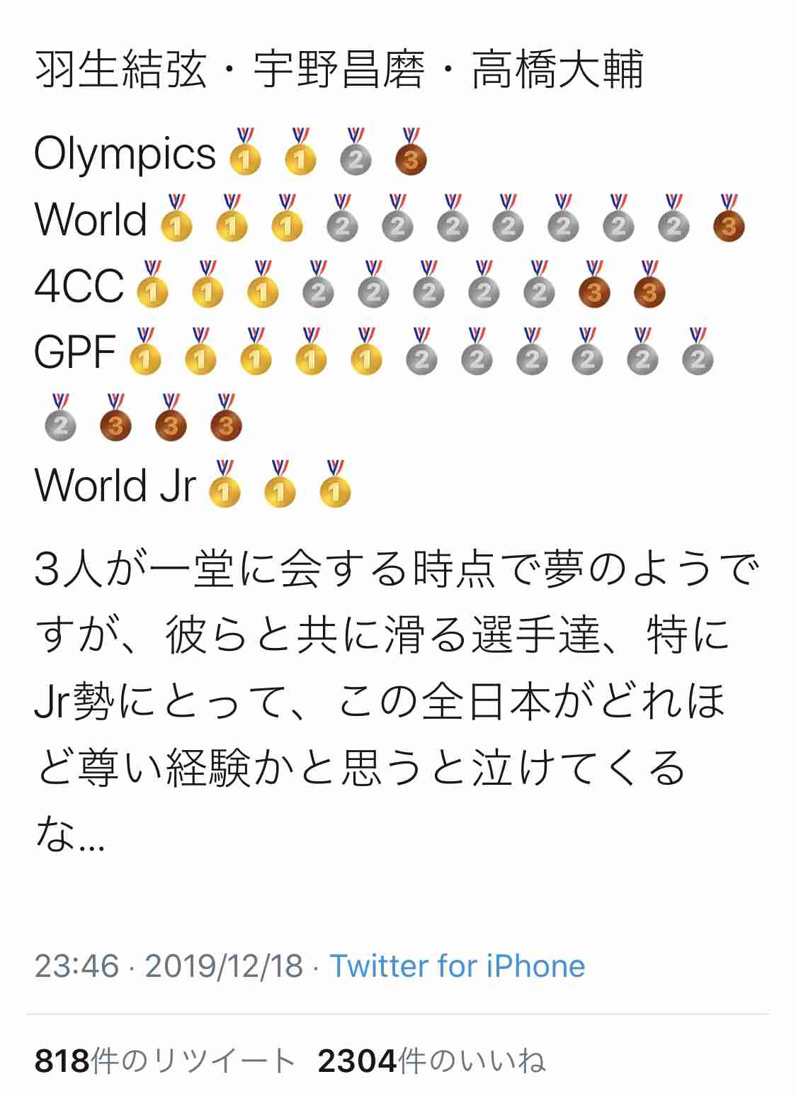 【実況・感想】全日本フィギュアスケート選手権　男子ショート
