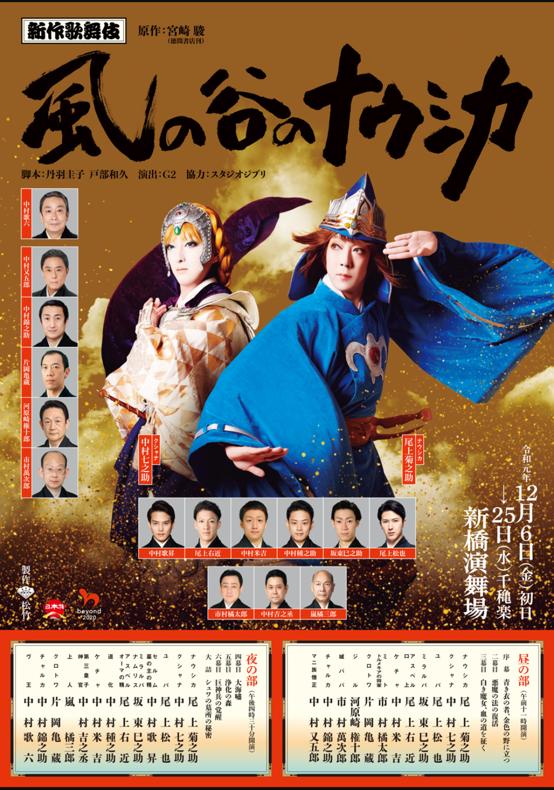 尾上菊之助、新作歌舞伎「風の谷のナウシカ」で負傷　8日夜の部休演へ