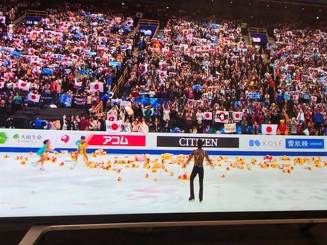 羽生プーさんシャワー禁止　預かり所の段ボール満杯