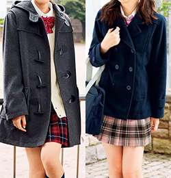 制服(学生)に合うアウター