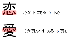 恋と愛の違いはなんだと思いますか？
