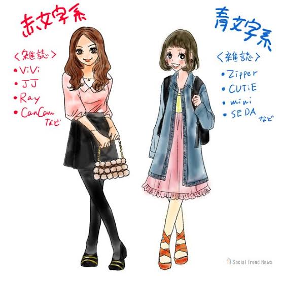 青文字系ファッションが好きな人