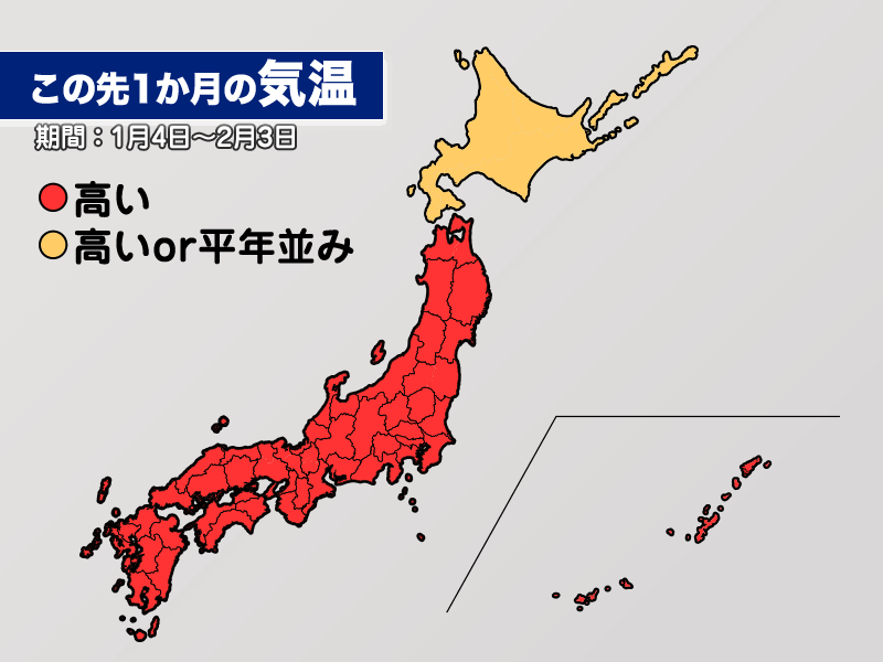 個人的な暖冬の影響