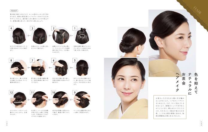 和服を着るときのヘアメイク