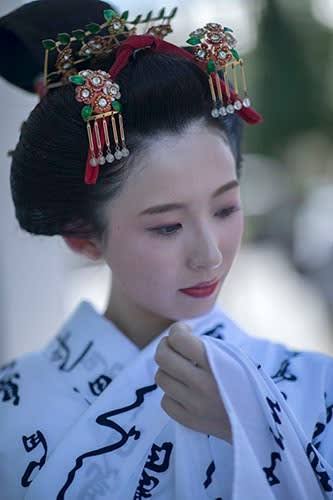 和服を着るときのヘアメイク