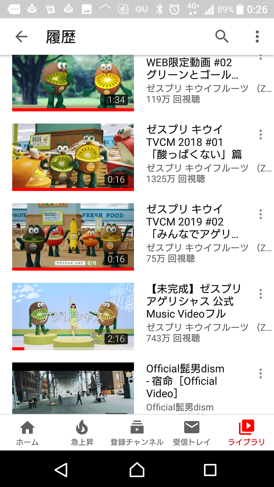 Youtubeの視聴履歴を見せ合おう！