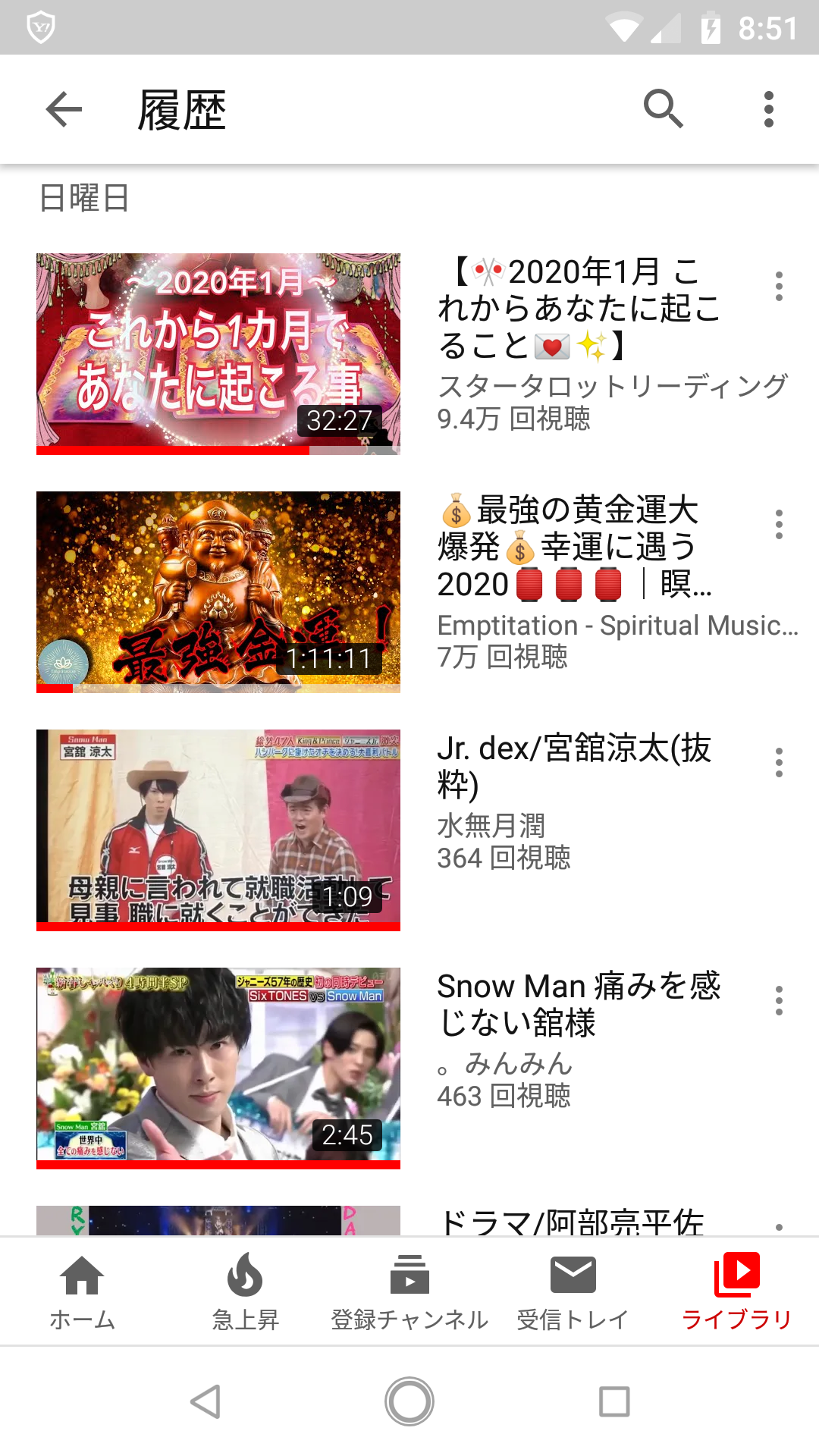 Youtubeの視聴履歴を見せ合おう！