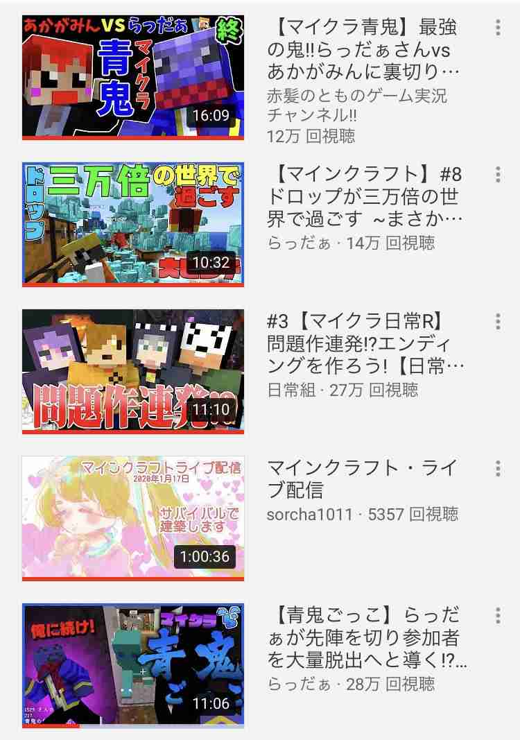 Youtubeの視聴履歴を見せ合おう！