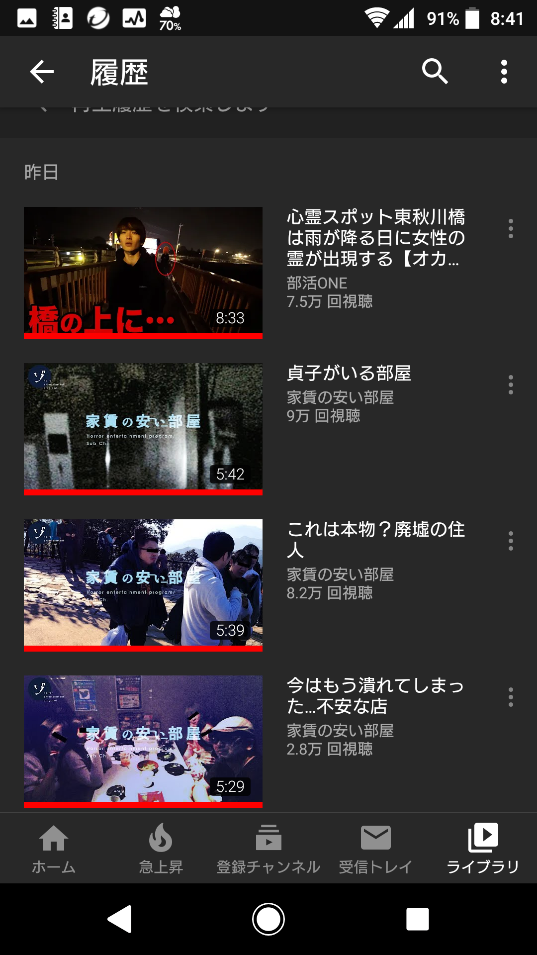 Youtubeの視聴履歴を見せ合おう！