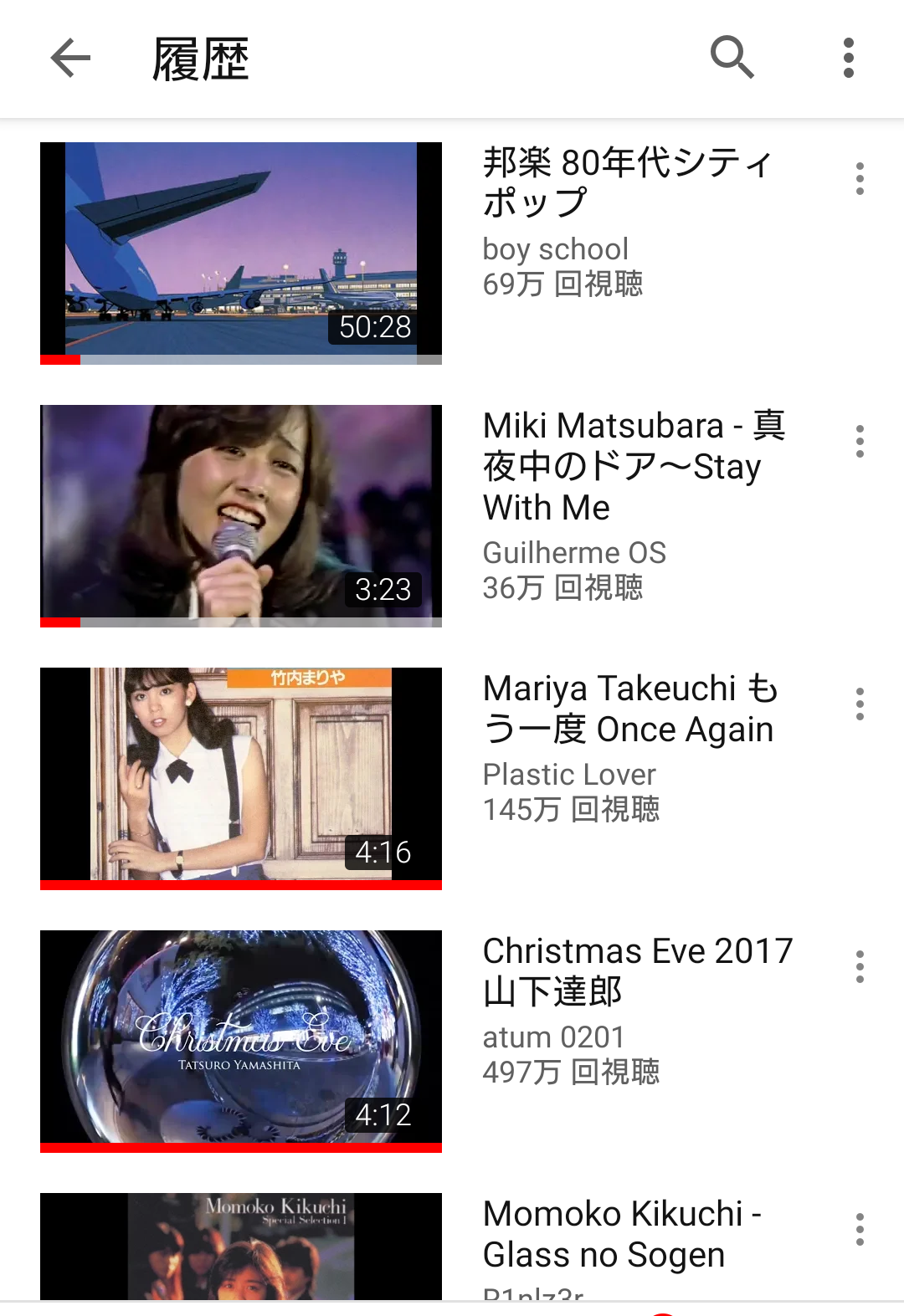 Youtubeの視聴履歴を見せ合おう！