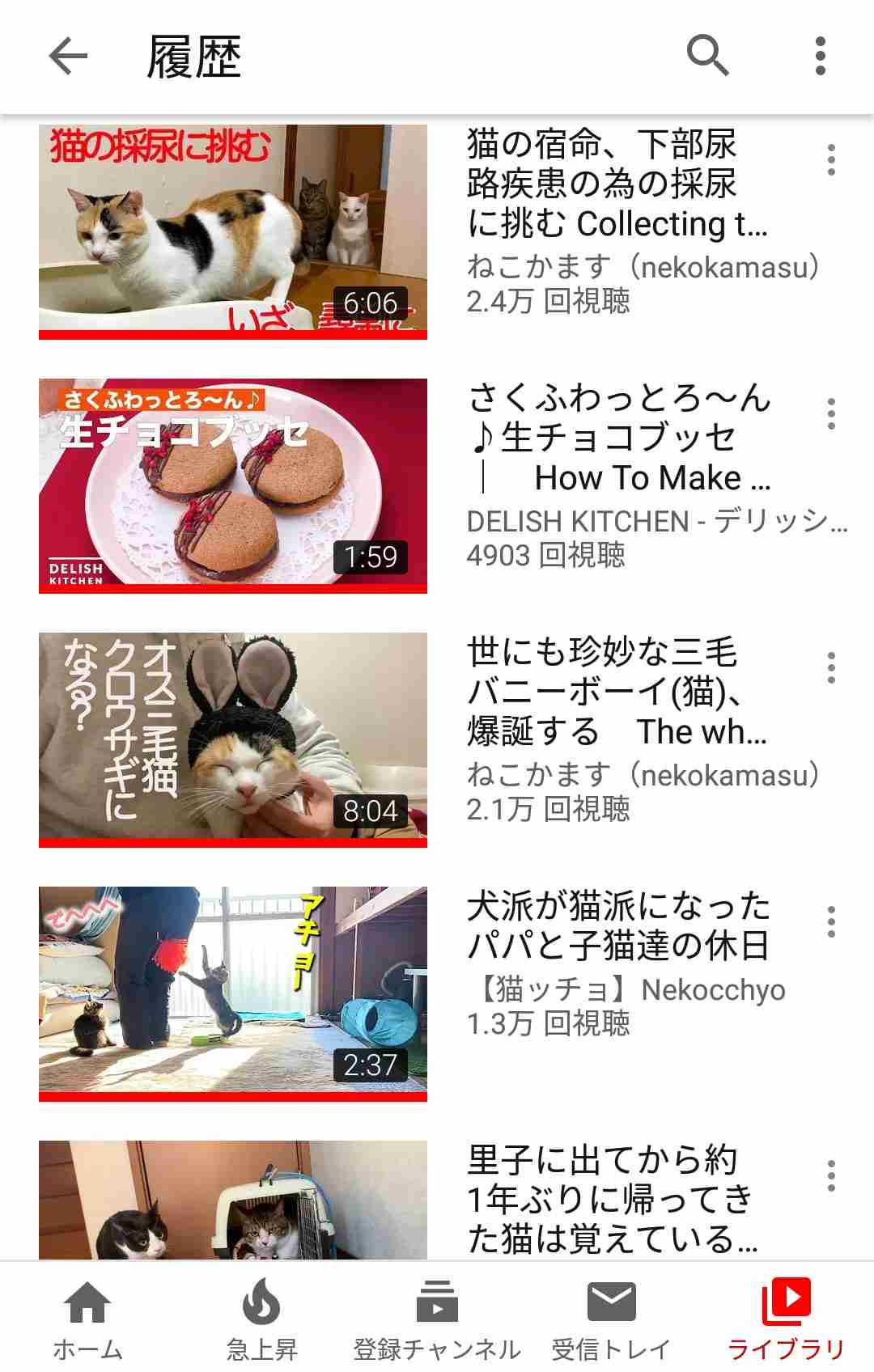 Youtubeの視聴履歴を見せ合おう！