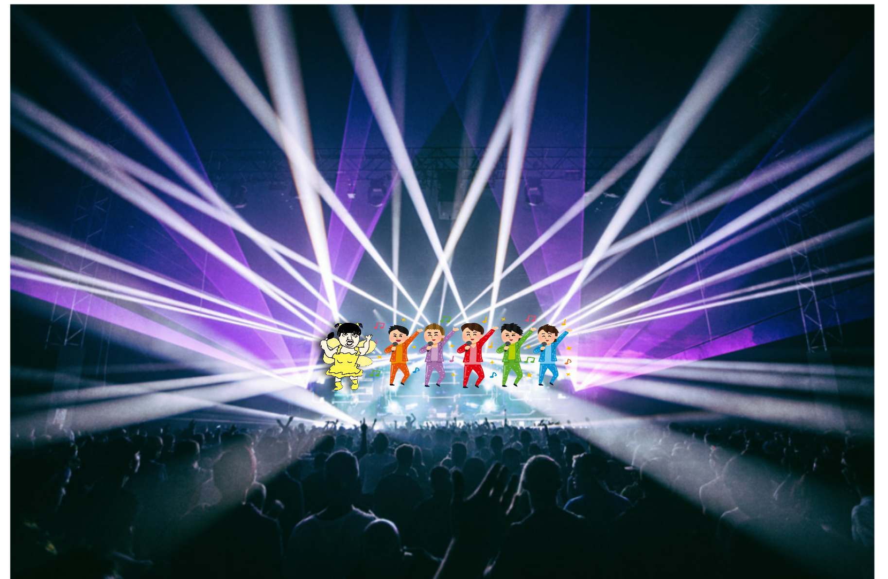 【コラージュ】何かを描いて行きたい場所をお願いしましょう