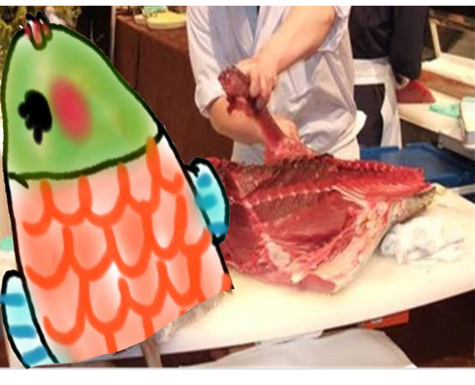 【コラージュ】何かを描いて行きたい場所をお願いしましょう