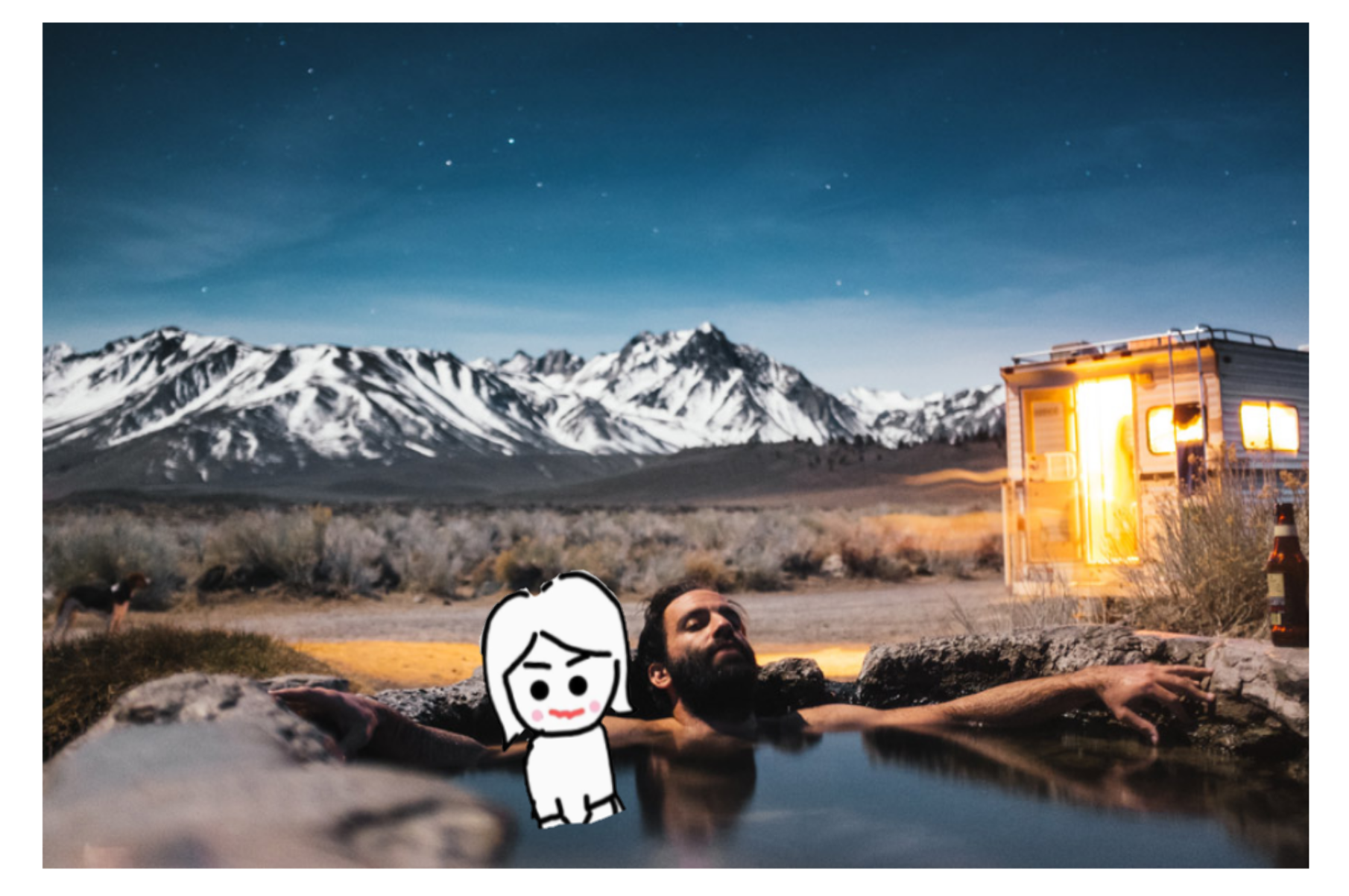 【コラージュ】何かを描いて行きたい場所をお願いしましょう