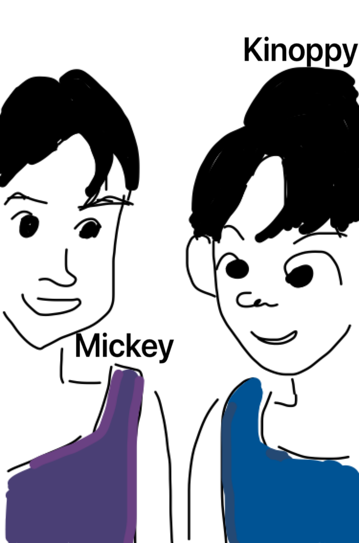 大好きな人の似顔絵お絵描きトピ