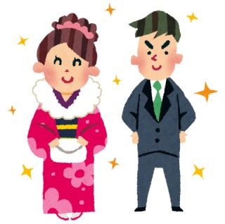 振袖以外で成人式に出た人