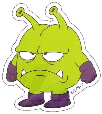 頭のハチが張ってる人