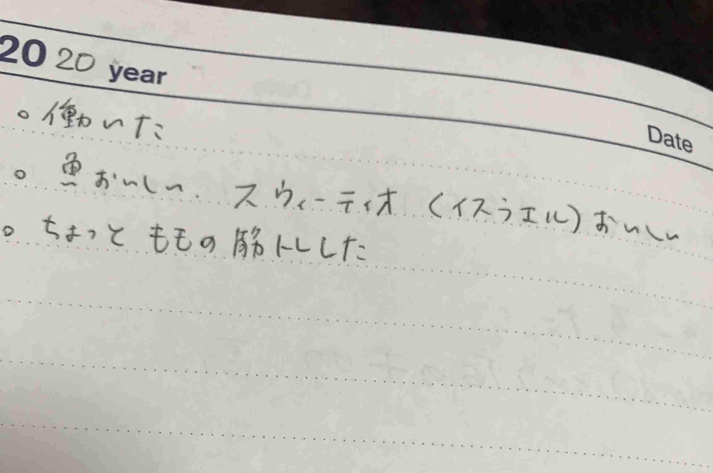 日記続いていますか？