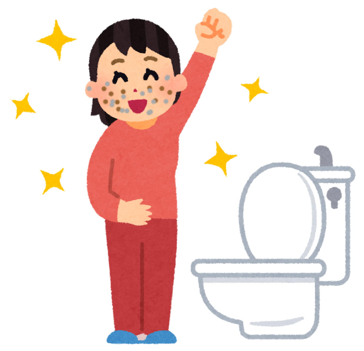 快便だけど肌が汚い人