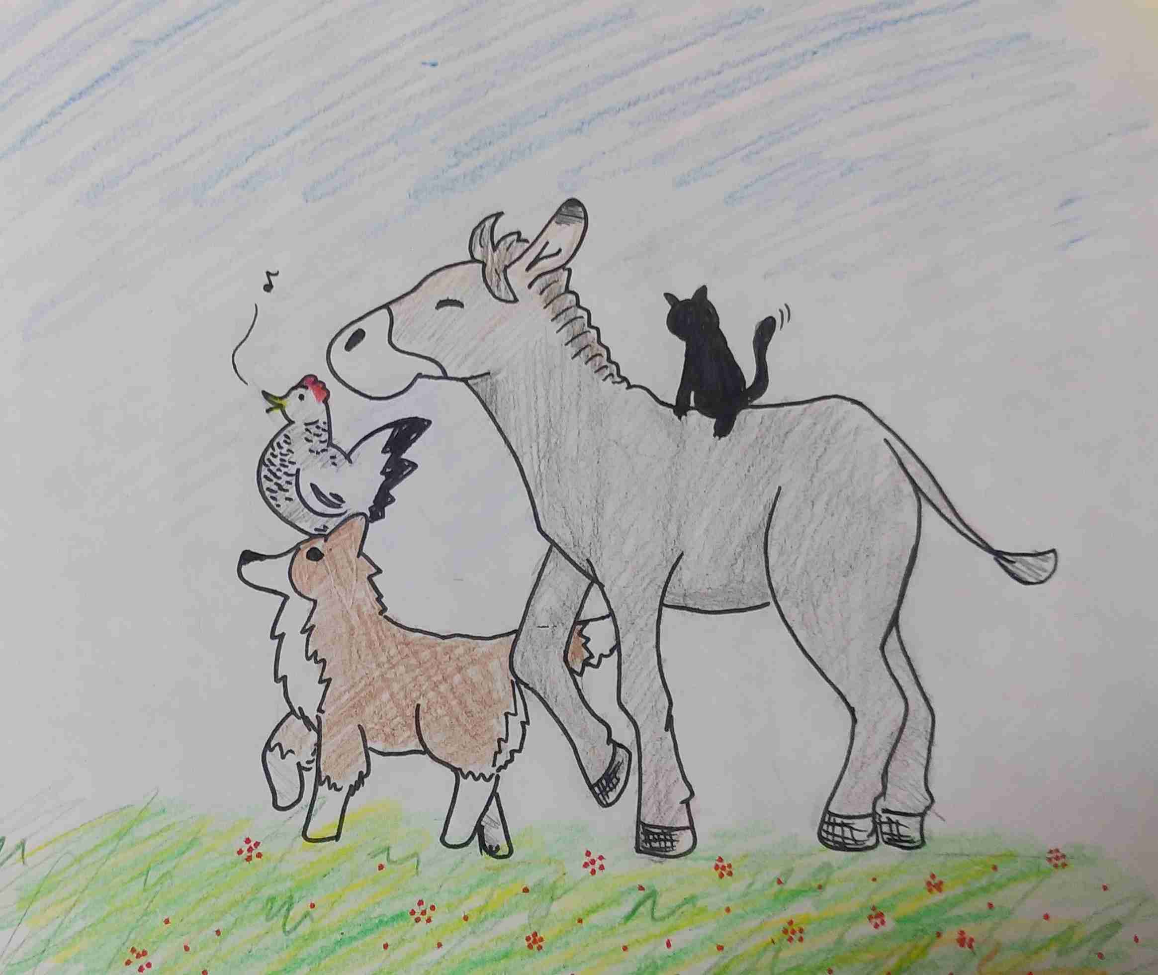 むかし話や童話などの絵を描こう