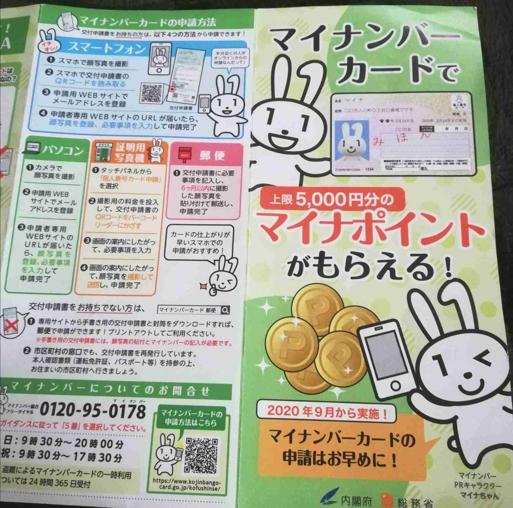 全国民に一律10万円支給　マイナンバーカード活用も