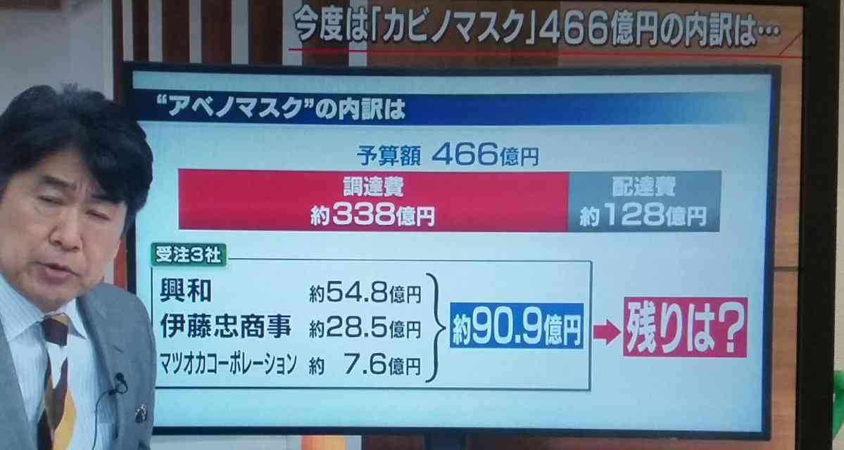 布マスクは中国、東南アジア製　厚労省