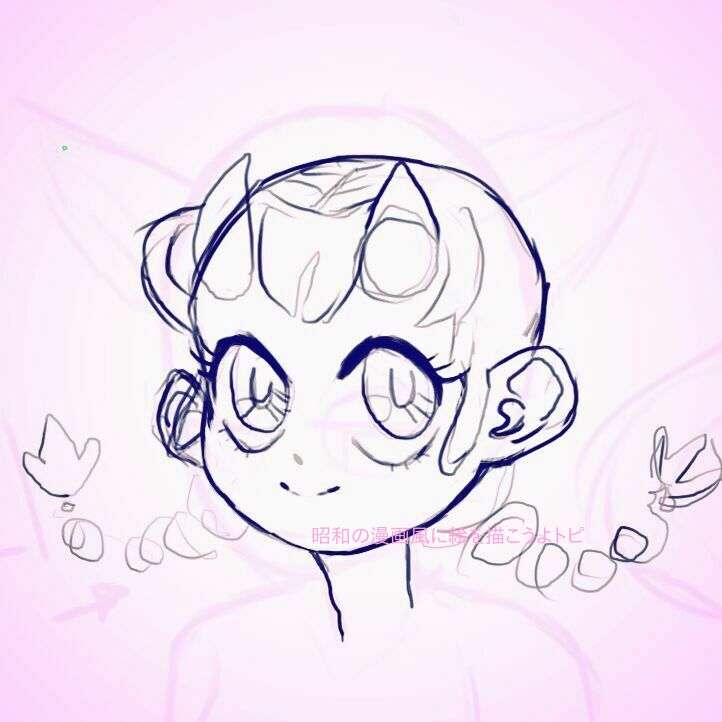 【お絵描き】昭和の漫画風に絵を描こうよ