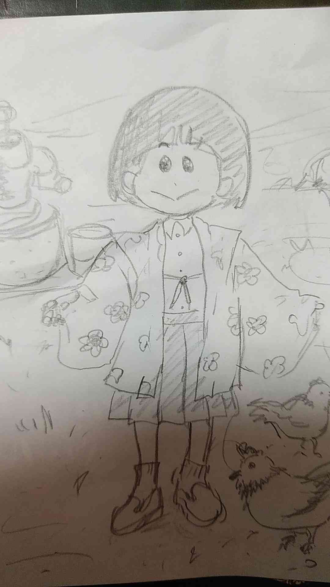 【お絵描き】昭和の漫画風に絵を描こうよ