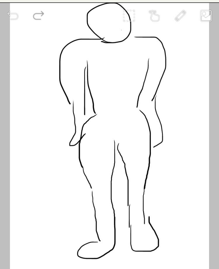 自分の体型を絵で伝えるトピ