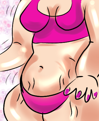 自分の体型を絵で伝えるトピ