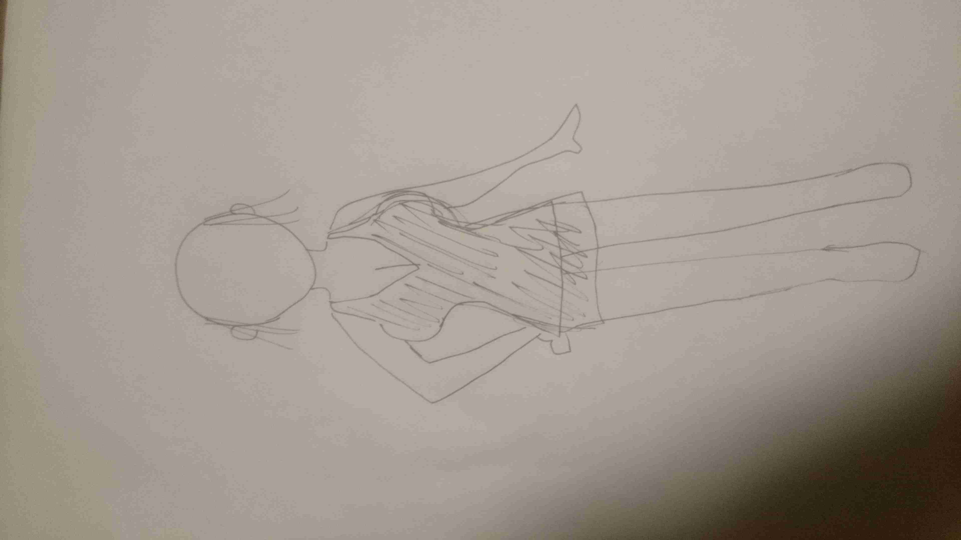 自分の体型を絵で伝えるトピ