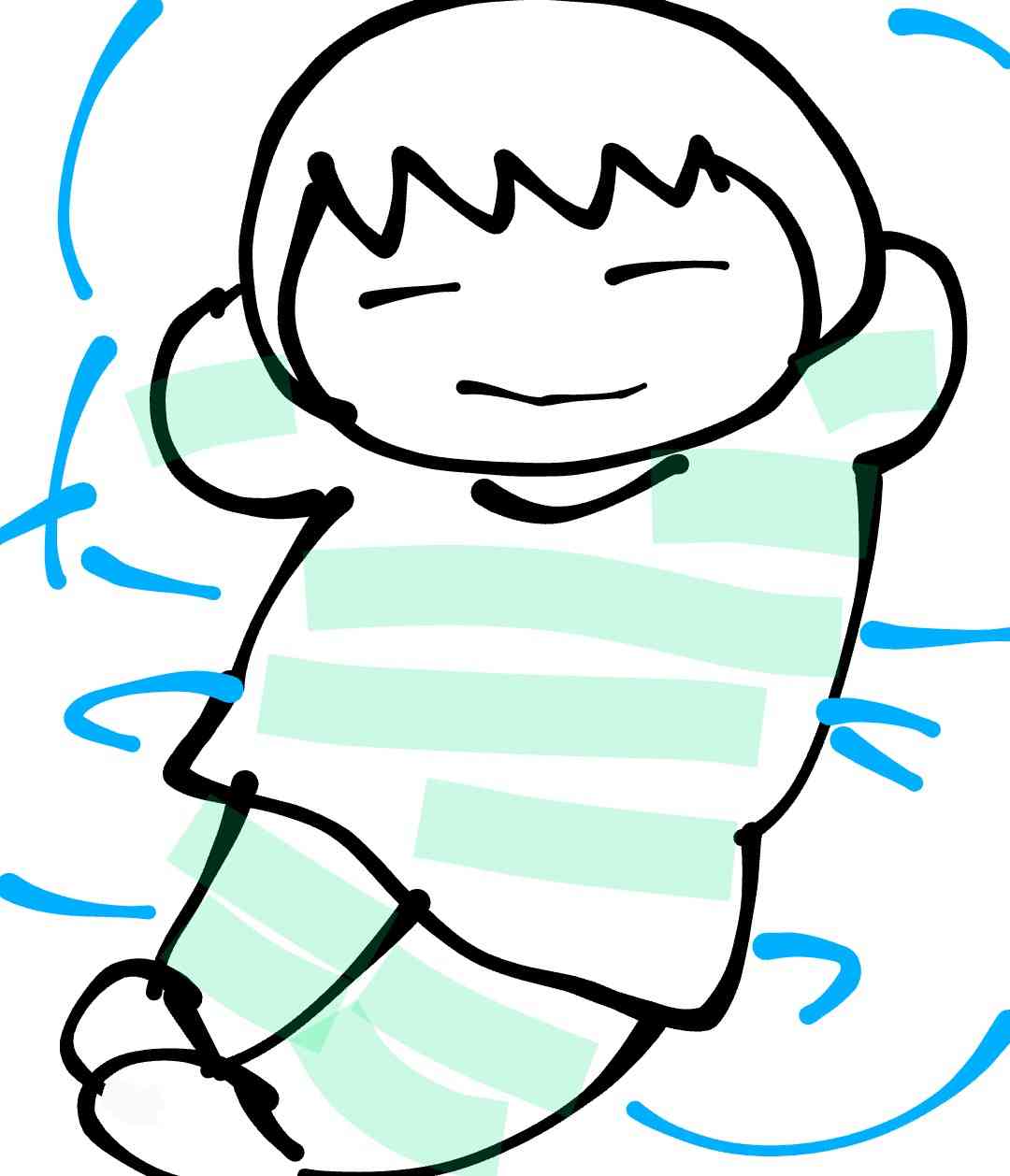 自分の体型を絵で伝えるトピ