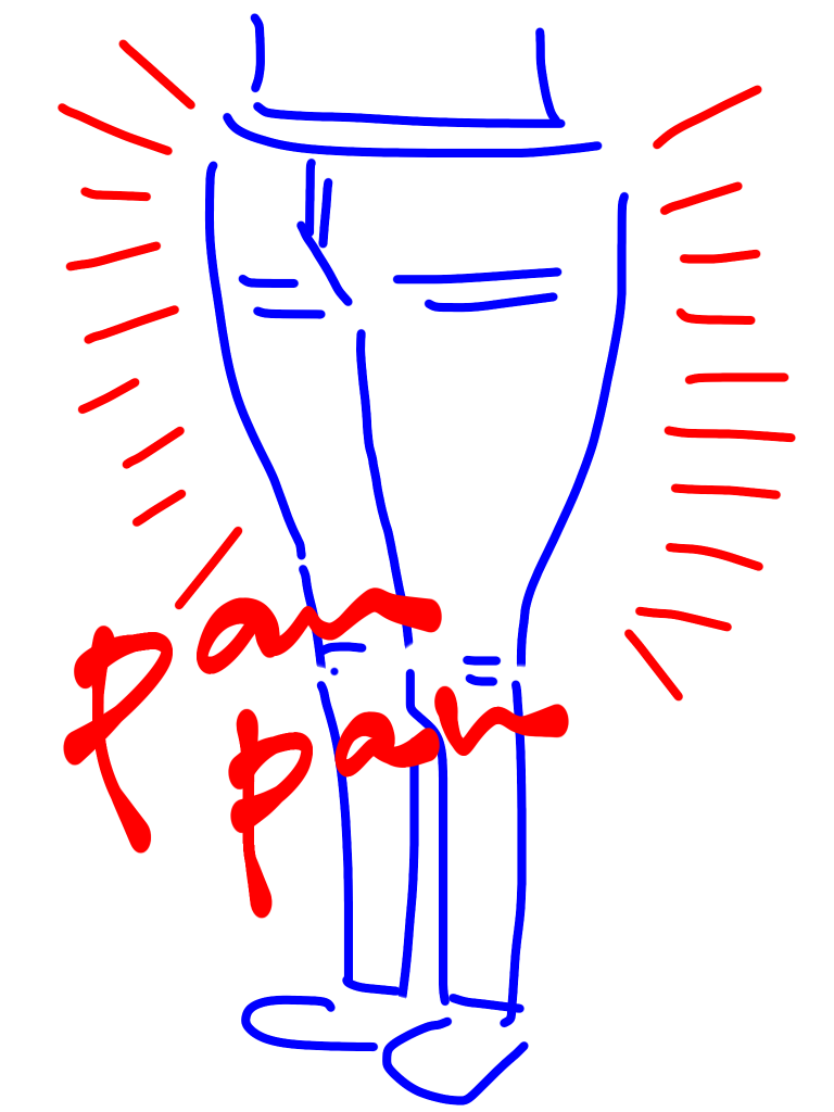 自分の体型を絵で伝えるトピ