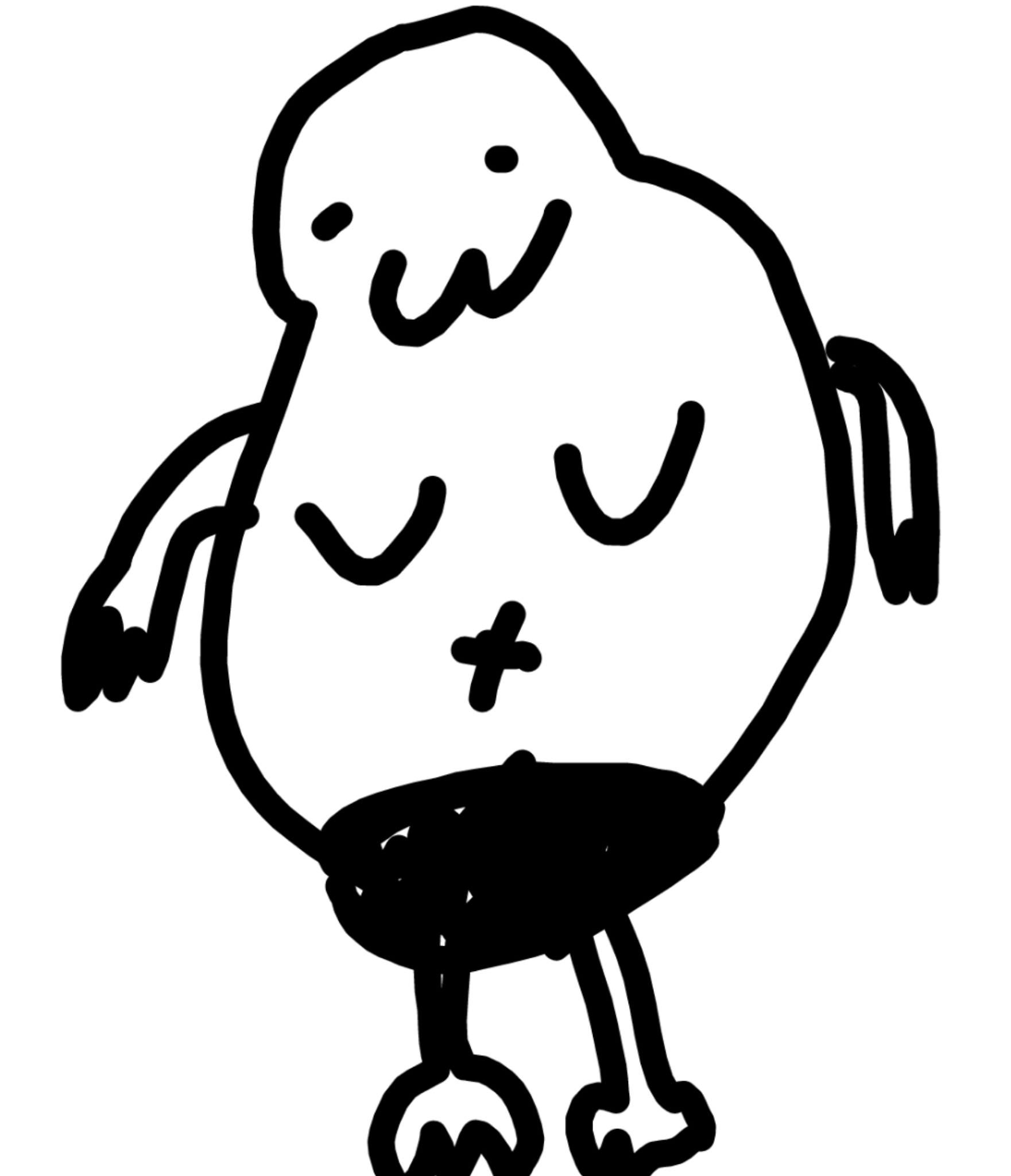 自分の体型を絵で伝えるトピ