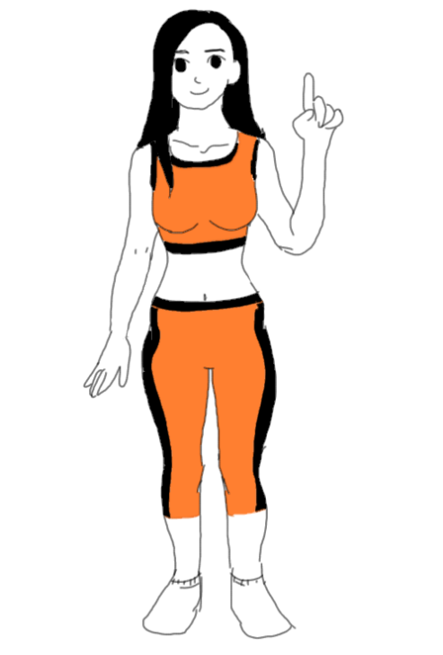 自分の体型を絵で伝えるトピ