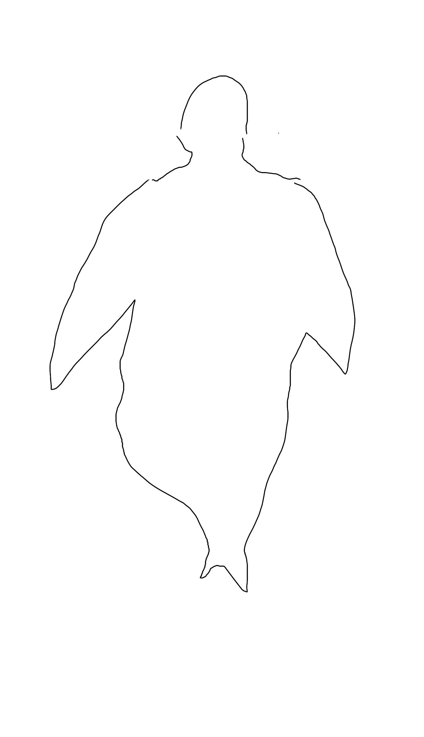 自分の体型を絵で伝えるトピ