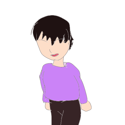 自分の体型を絵で伝えるトピ