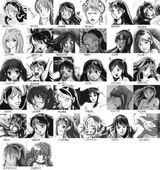 漫画家が描いた他の漫画キャラや有名人の似顔絵