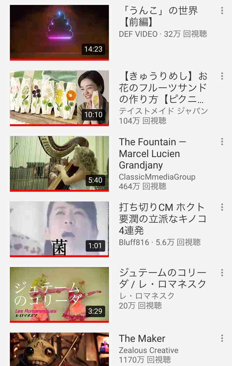 Youtubeの視聴履歴を見せ合おう！Part2