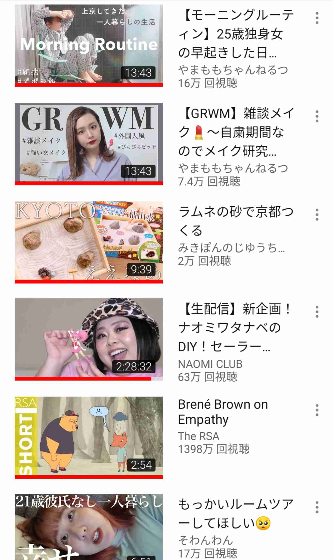 Youtubeの視聴履歴を見せ合おう！Part2