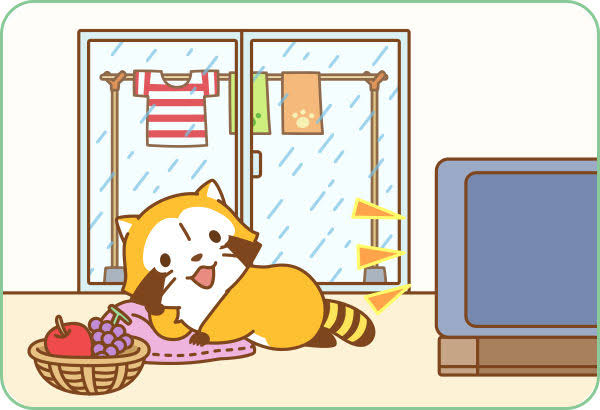 雨に濡れた洗濯物、洗い直す？