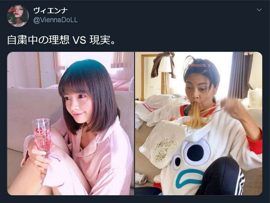 外出自粛中の証明写真撮影方法が話題 モデル・ヴィエンナ投稿に「天才的」と反響