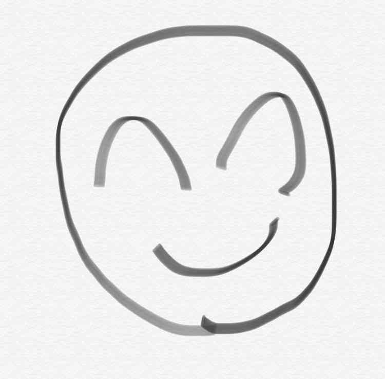 フリーハンドで丸を描くだけのトピ